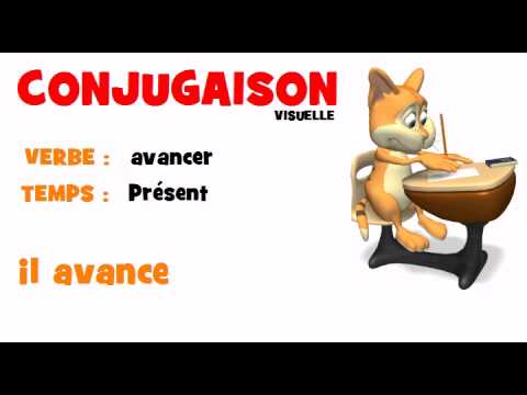CONJUGAISON = avancer = Présent