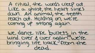 Angels &amp; Airwaves- Bullets In The Wind (Written Lyrics)