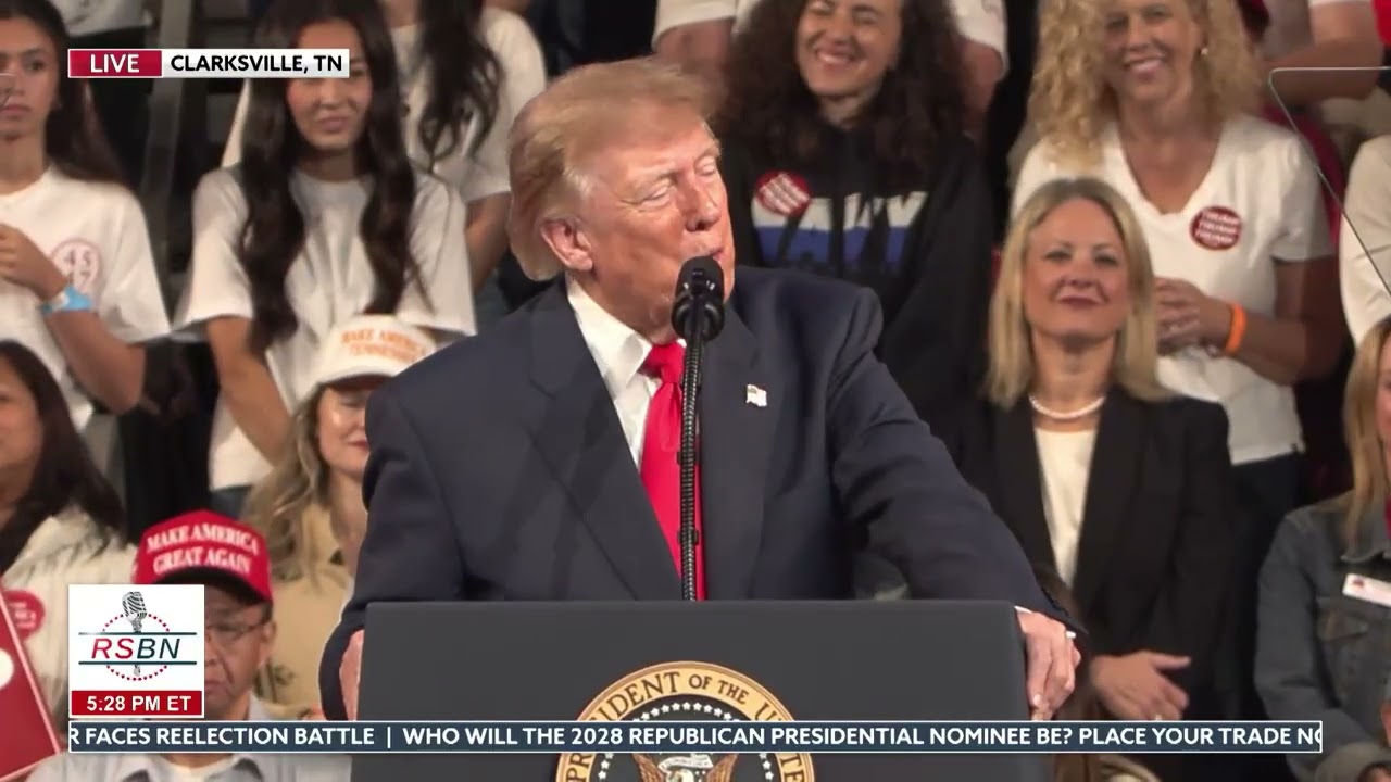 "We Don't Want Windmills" President Trump at Rally in Clarksville, TN - 10/10/26