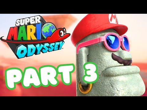 Super Mario Odyssey - Gameplay Walkthrough Part 3 - Moon Shards in the Sand
