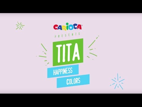 Spalvoti pieštukai CARIOCA TITA, ištrinami su trintuku, 24 spalvos video