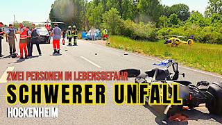 Schwerer Unfall bei Hockenheim – Zwei Menschen lebensgefährlich verletzt