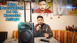 Ibiza Port8VHF-N DJ PA Karaoke Anlage // Billigste Akkubox im Test