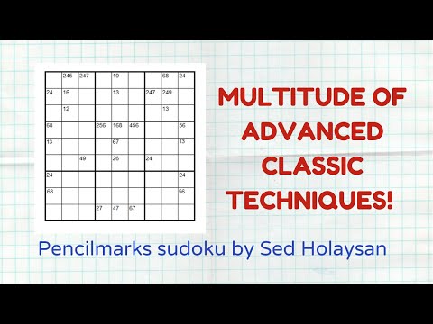 Top notch classic techniques hidden in this Pencil marks Sudoku !