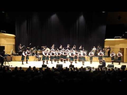 St. Laurence O'Toole Pipe Band at Royal Concert Hall, Glasgow, 2010