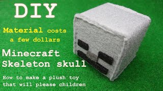 [DIY] İskelet Kafatası - Minecraft Karakter Kafası Mıknatısı Nasıl Yapılır -