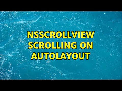 NSScrollView scrolling on AutoLayout (2 Solutions!!)