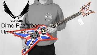 Video thumbnail for DEAN Dime Razorback Union Jack - D-Music Guitar Test (con Hughes & Kettner TubeMeister 5) by D-music Strumenti Musicali