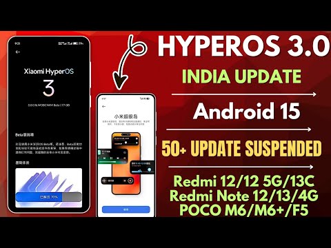 OMG HyperOS 3.0 India 50+ Update Suspended, No More HyperOS 3.0, Redmi, Xiaomi, POCO India & Global