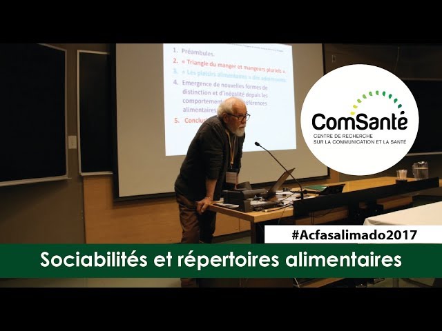 Conférence: «Sociabilités et répertoires alimentaires des ados» par Jean-Pierre Corbeau