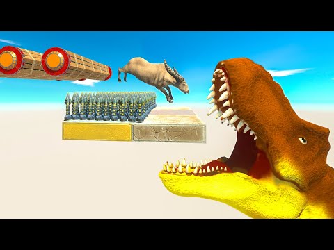 Survive the RUN and JUMP over TRAPS - Animal Revolt Battle Simulator