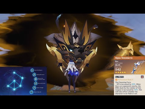C6 R5 Yelan Solo Showcase Golden Wolflord | Genshin Impact