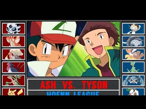 Ash vs Tyson full battle in Hindi|| Hoenn league championship finals|| Ash best battle ever||