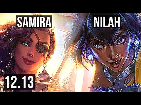 SAMIRA & Blitz vs NILAH & Seraphine (ADC) | Legendary, 24/5/7, 300+ games | NA Master | 12.13