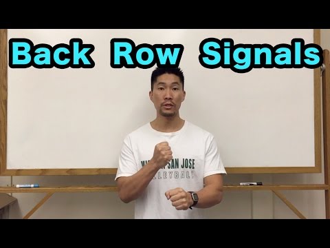 Back Row Setter Hand Signals PART 2/2 - Volleyball Tutorial