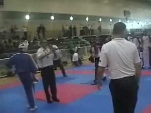 Kevin Walker (Team USA) vs. Team England - Junior Team Point Fighting
