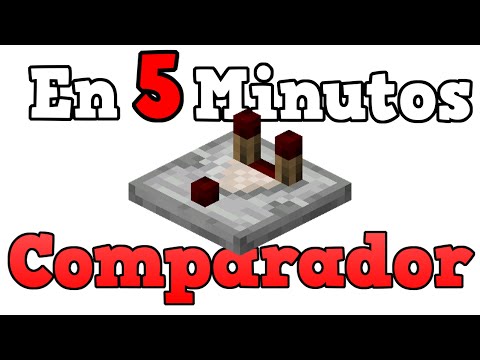 COMPARADOR DE REDSTONE cómo usarlo | Minecraft