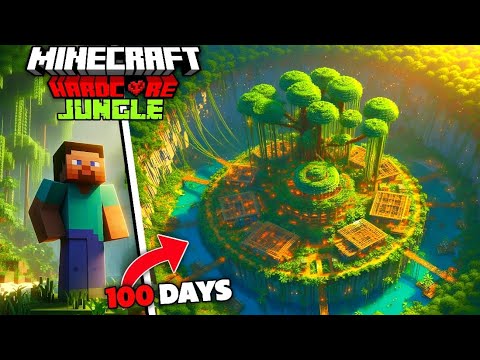 INSANE: Surviving 100 Days in Hardcore Minecraft Jungle! (Hindi)