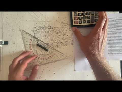 Nuovo esame patente nautica - esercizio 5.1.3-5 n°16 - rilevamento T1 a T2 - carteggio senza limiti