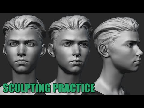 Head Sculpt - From Sphere in Zbrush