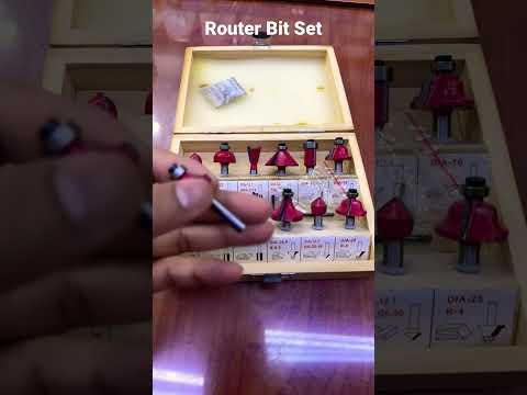 Router Bit set 12pcs | wood Router Bit Set | #sanitaryfittings #bathrock #hardware #tools