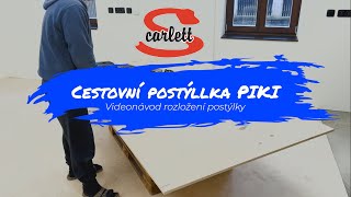 Dětská cestovní postýlka Scarlett Piki s bočním vstupem - černá