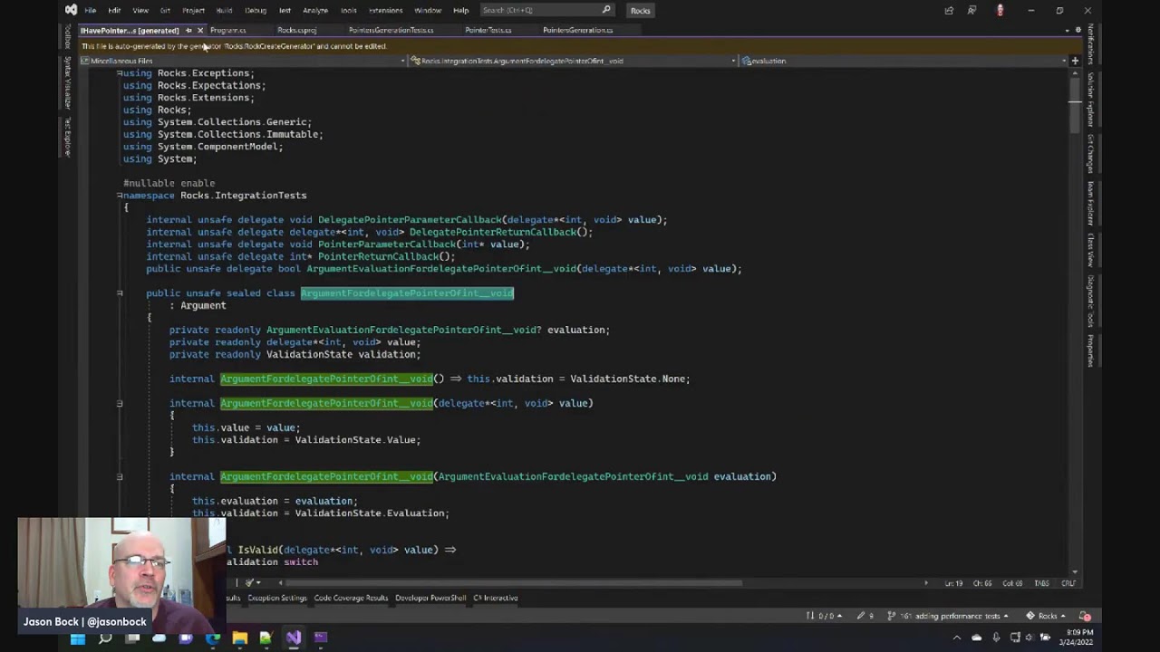 Random.Code() - Generator Performance in Rocks