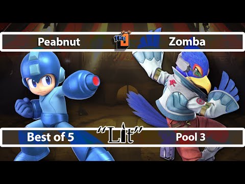 Smash LITvitational - Peabnut (Mega Man) vs Zomba (Falco, ROB) - CFL SSBU