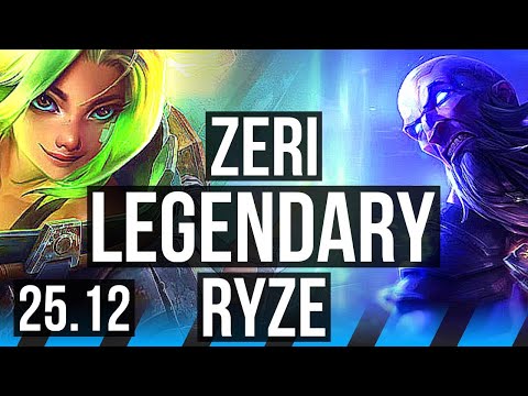 ZERI vs RYZE (MID) | 8/1/6, Legendary | EUNE Master | 25.12