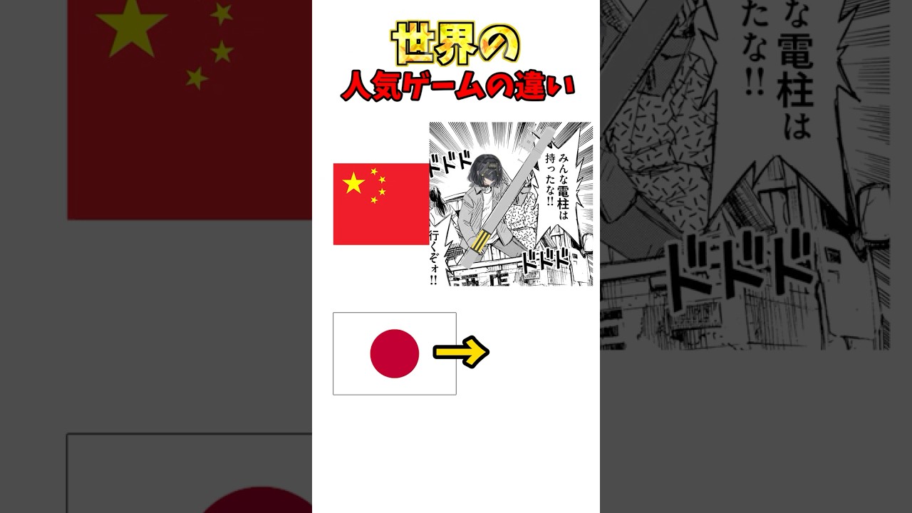 世界の人気ゲームの違い