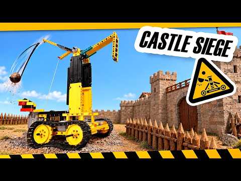 We Built Working LEGO Siege Machines to Attack the Castle