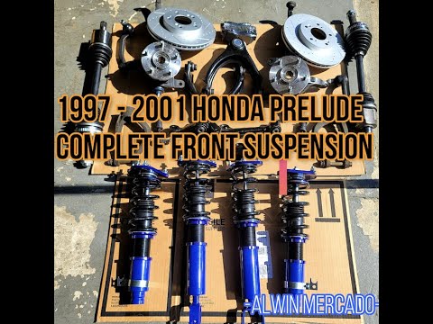 1997 - 2001 Honda Prelude Complete Front Suspension [UCA-LCA, Struts, Spindle, Axle, Tierod, Links]