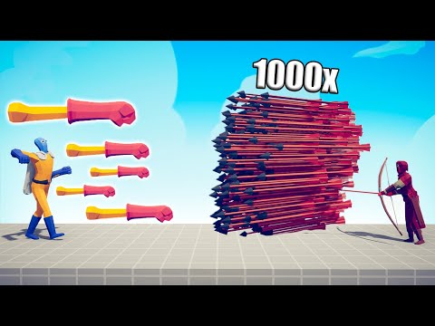 1000x OVERPOWERED ARCHER vs UNITS - TABS | Totally Accurate Battle Simulator 2023
