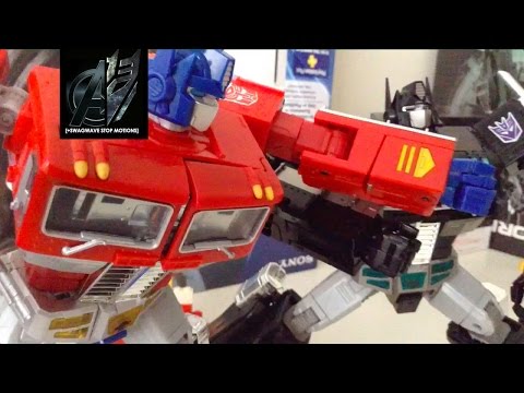 Transformers Stop Motion- MP10 Optimus Prime vs Nemesis Prime Stop Motion