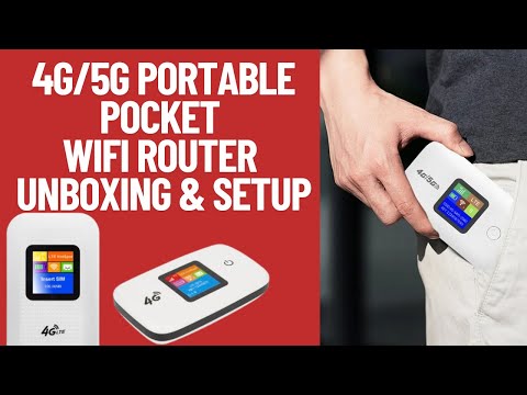 4G/5G WIFI Portable Pocket Router Unboxing and Setup