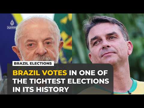 Lula and Flavio Bolsonaro face off in tightly contested Brazil election