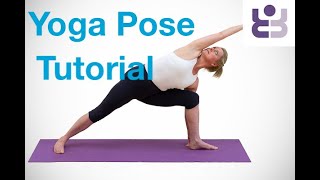 Utthita Parsvakonasana - Extended Side Angle Pose. Short Iyengar Yoga Tutorial.