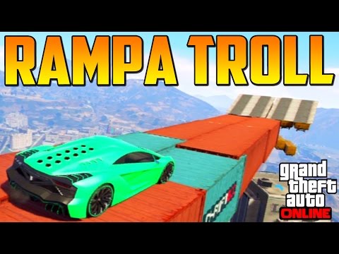 THIS IS SO HARD! DAMN TROLL RAMP!! - GTA 5 Online Gameplay Funny Moments