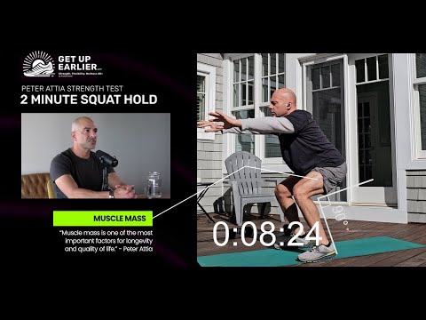 2 Minute Squat Hold - Peter Attia Longevity Strength Test for Over 40 Years Old - Attia's rule