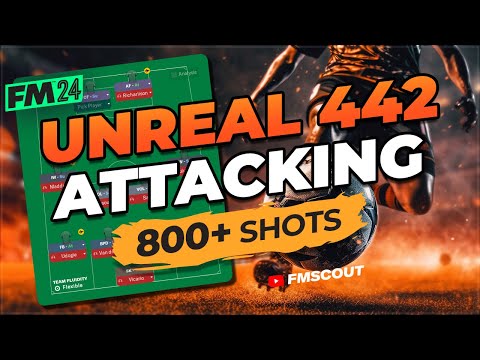 OVERPOWERED Attacking 442 Tactic Hits 800+ Shots  | FM24 Best Tactics