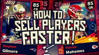 BEST WAY TO SELL PLAYERS FASTER! MADDEN MOBILE 21 AUCTION HOUSE! MM21!