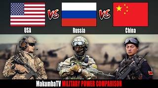 USA vs Russia vs China Military Power Comparison 2025 | China vs Russia vs USA Military Power 2025