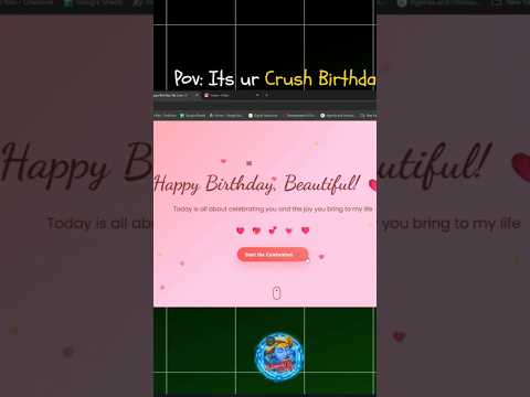 Wishing a birthday with an amazing animated code |HTML | CSS