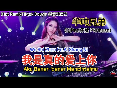 半吨兄弟 - 我是真的爱上你 (DjPad仔抖音版 FkHouse)Wo Shi Zhen De Ai Shang Ni【Aku Benar-benar Mencintaimu】Translation