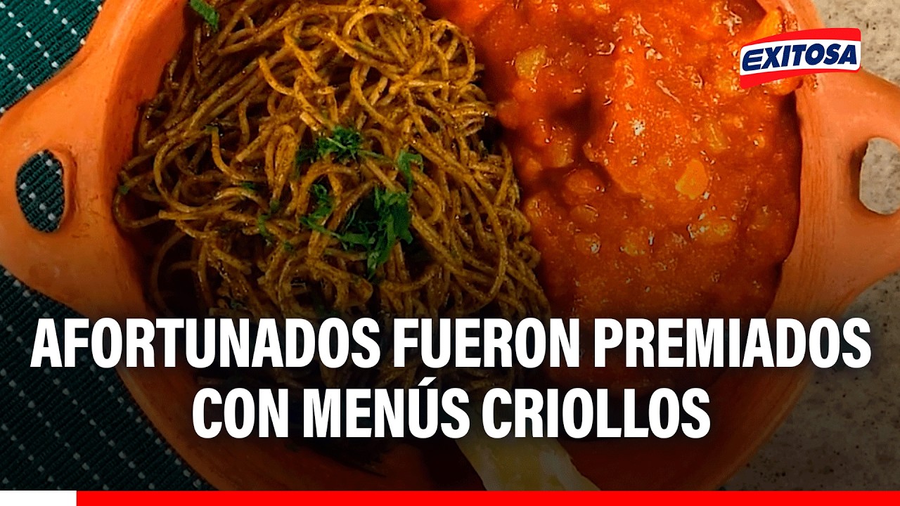 🔴🔵 La Cochera y Exitosa amenizaron la hora del almuerzo de 20 afortunados con menús criollos.