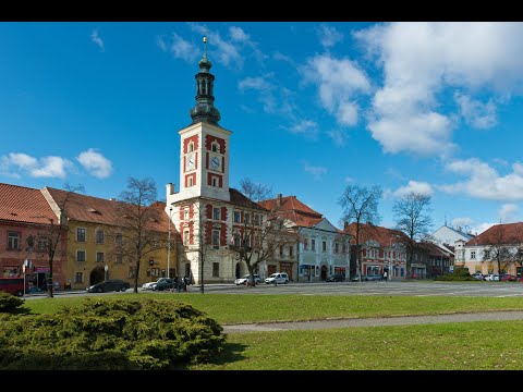 Město Slaný, Czech republic, Europe in 4K  - City walking tour with my friend in English.
