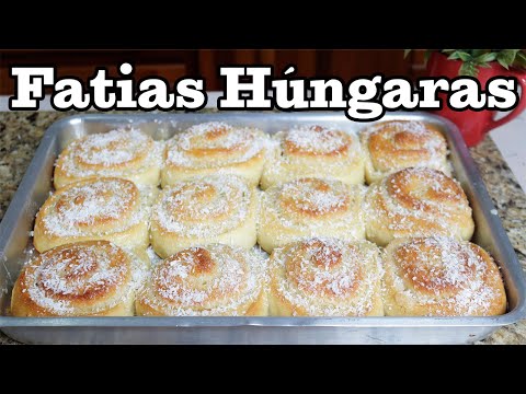 SOFT AND FLUFFY HUNGARIAN SLICES - SIMPLE AND EASY RECIPE TO MAKE - HUNGARIAN COCONUT BREAD