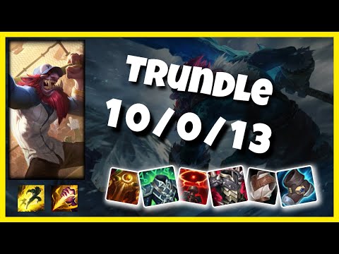 Trundle vs Nunu & Willump EU Challenger JUNGLE (10/0/13) Gameplay Replay - Patch 10.24