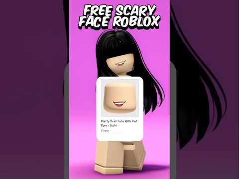 FREE HORROR FACE ROBLOX #roblox #freeitems #robux #robloxshorts