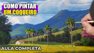 AULA COMPLETA | Como Pintar Um Coqueiro Realista